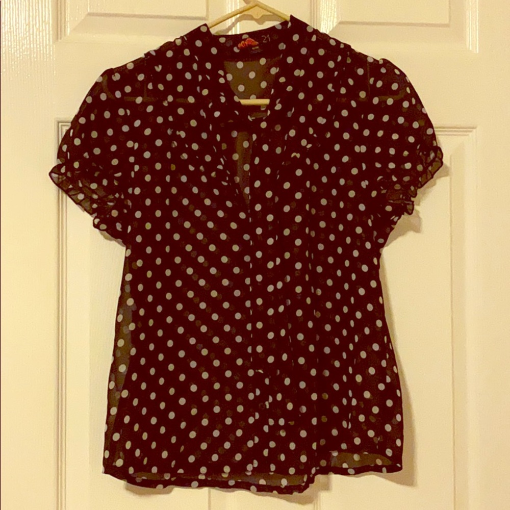 Black and White Polka Dot shirt